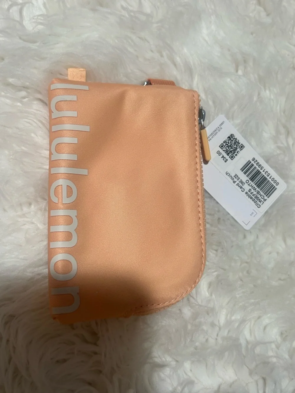 Lululemon Peach Clippable Card Pouch NWT - Picture 2 of 5